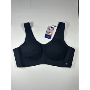 NWT Honeylove V-Neck Bra BLACK Size 2X